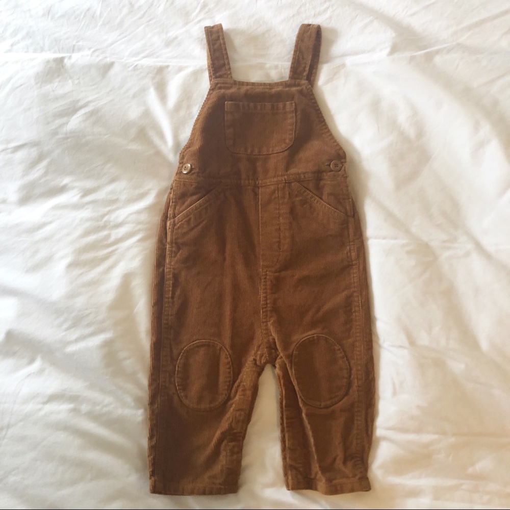 Hanna Andersson brown overalls, size 75, worn once